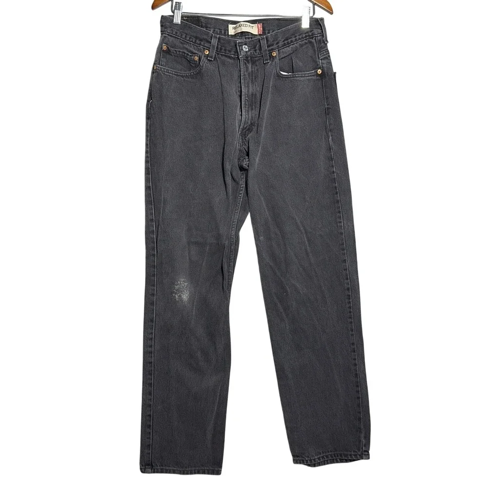 Vintage Levi's 550 Relaxed Fit Jeans Mens Size 34 Washed Black Skate‎ Streetwear